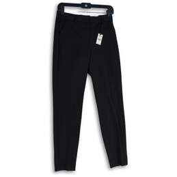 NWT Express Womens Black Flat Front Regular Fit Ankle Pants Size 0R