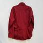 Mens Red Regular Fit Long Sleeve Collared Comfort Button-Up Shirt Size 41 image number 2