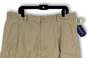 NWT Mens Tan Flat Front Pockets Stretch Regular Fit Cargo Shorts Size 8 image number 3
