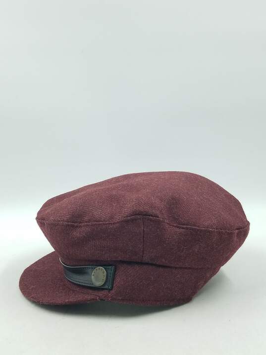 Authentic Burberry London Burgundy Newsboy Ivy Cap image number 4