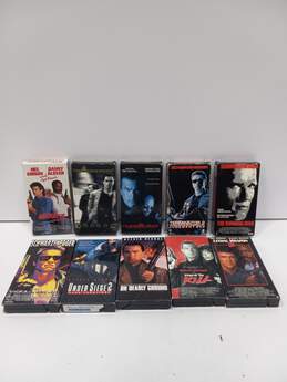 Vintage Bundle of Ten Assorted VHS Action Movies