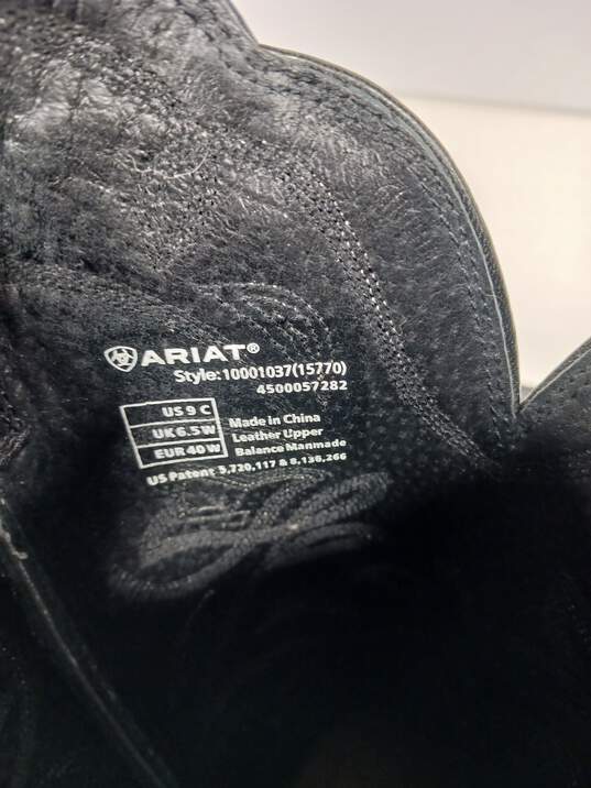 Men's Ariat Black Boots Size 9C image number 4