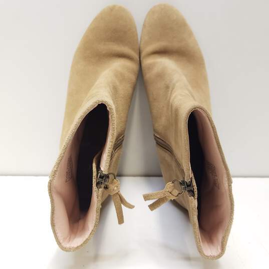 J Crew Leather Suede Ankle Boots Tan 7.5 image number 8
