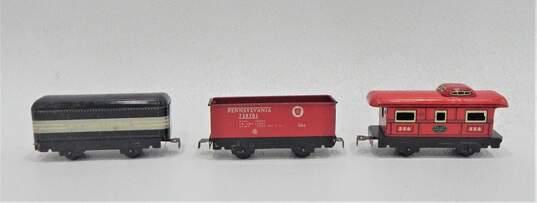 Vintage Marx Tin Litho Train Set W/ Locomotive & Key image number 2