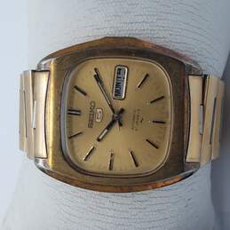FOR PARTS OR REPAIR Vintage Seiko 7019-5000  Gold tone With Date Watch NOT RUNNING alternative image