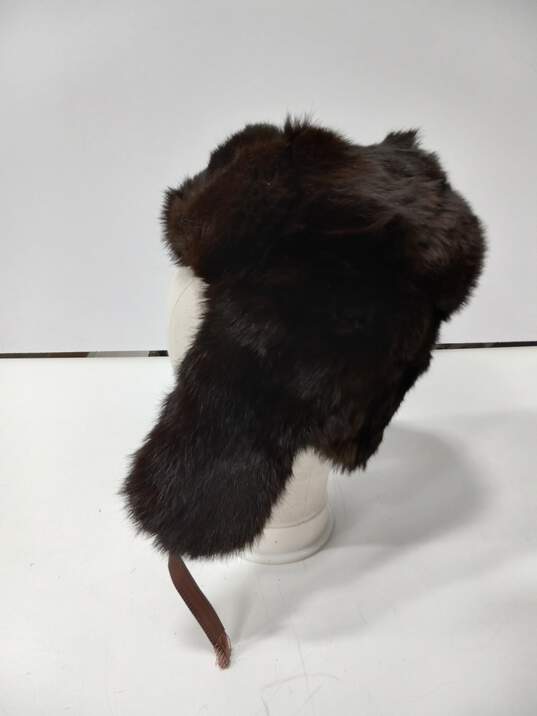 Dark Brown Fur Cap image number 2
