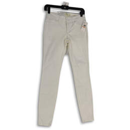 NWT Womens White Denim 5-Pocket Design Skinny Leg Jeans Size 26
