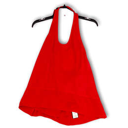 NWT Womens Red Halter Neck Keyhole Back Spaghetti Strap Mini Dress Size XS