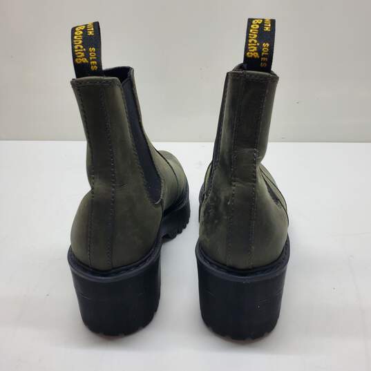 Dr. Martens Rometty Green Ankle Boots Size 9 image number 3