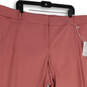 NWT Womens Pink Flat Front Welt Pocket Skinny Leg Ankle Pants Size 28R image number 3
