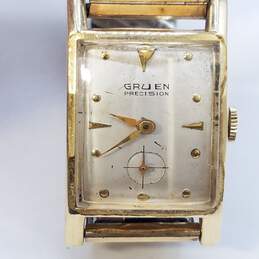 Gruen Precision 14K Gold Vintage 24mm Watch 37.8g
