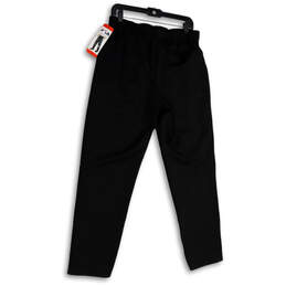 NWT Mens Black Elastic Waist Drawstring Pockets Pull-On Sweatpants Size M alternative image