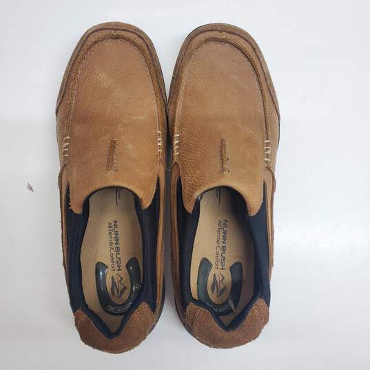 Nunn Bush All Terrain Comfort Slip on Shoes in Brown Pebbled Leather 12 M image number 6