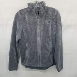 The North Face Womens Gray Polyester Zip Up Jacket Size S