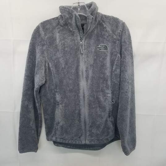 The North Face Womens Gray Polyester Zip Up Jacket Size S image number 1