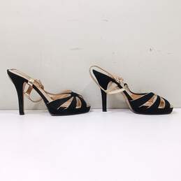 Kate Spade Women's Black And Gold Tone Heel Shoes Size 8.5 alternative image
