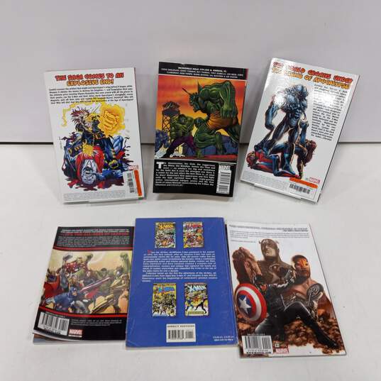 6pc Bundle of Assorted Marvel Graphic Novels image number 2