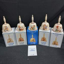 Vintage Bundle of 5 Goebel MJ Hummel Bells w/Boxes