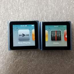 Lot of Two iPod nano 6th Gen/1.54 Multitouch/Clip