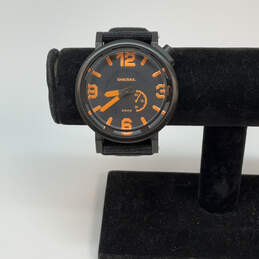 Designer Diesel DZ1471 Black Round Dial Adjustable Strap Analog Wristwatch
