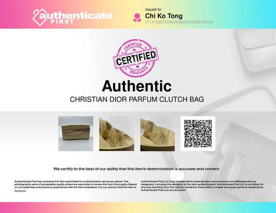 Christian Dior Tan Parfum Clutch Bag image number 7