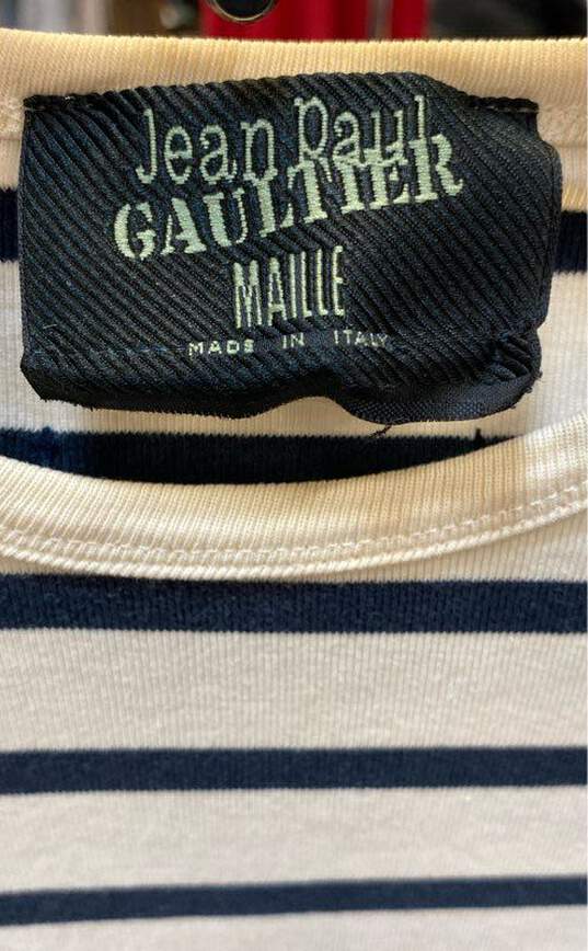 Jean Paul Gaultier Women's Navy Stripe Long Sleeve- S image number 4