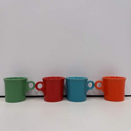 Bundle of 4 Vintage Fiesta Multicolor Coffee Mugs image number 2