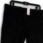 NWT Womens Black Flat Front Slash Pockets Straight Leg Dress Pants Size 12 image number 3