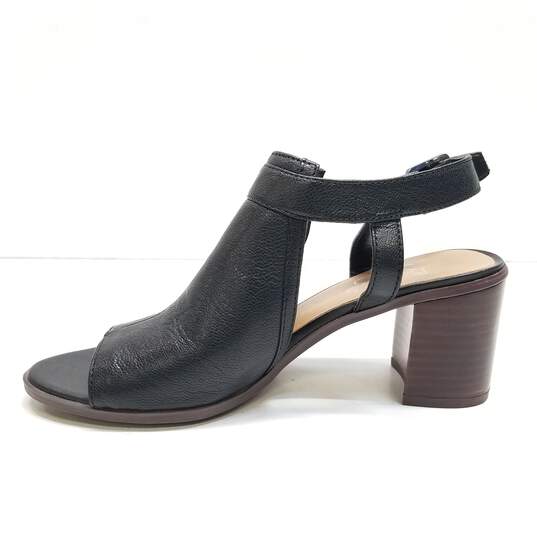 Franco Sarto Harlet Black Leather Mule Heels Shoes Size 6.5 M image number 2