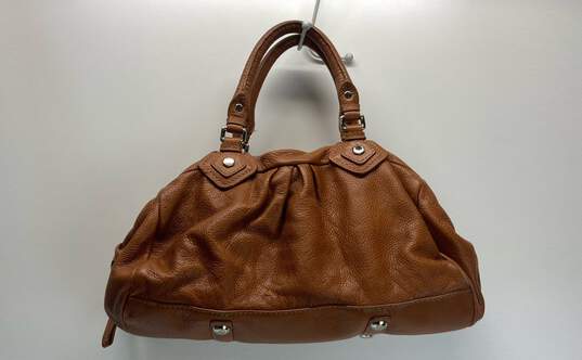 Marc By Marc Jacobs Brown Leather Pleated Satchel Bag image number 4