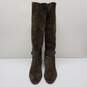Via Spiga Olive Green Suede Boots Prish Riding Equestrian Size 5.5 image number 2