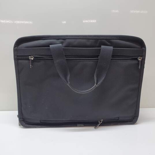 TUMI Black Canvas Multiple Pocket Briefcase Bag image number 2