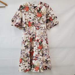 INC International Concept Floral Puff Sleeve Dress Size XL