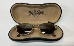 Maui Jim Tortoiseshell Sunglasses Gold Matte One Size