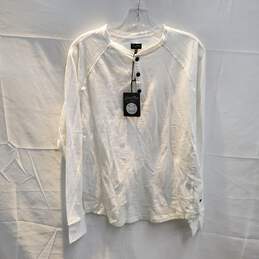 Good Man Brand White Pullover Long Sleeve Shirt NWT Size M
