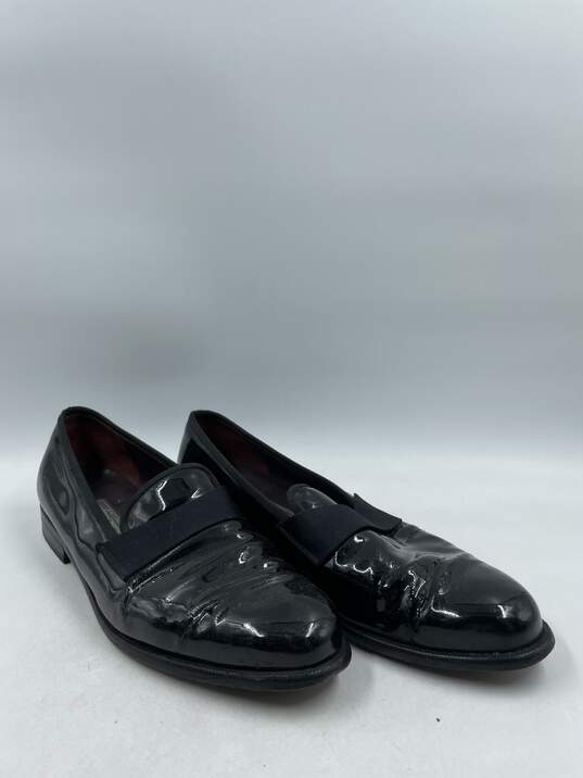 Authentic Vtg Ferragamo Black Formal Loafers M 12D image number 3
