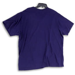 Womens Blue V-Neck Short Sleeve Regular Fit Pullover T-Shirt Size 2XL alternative image