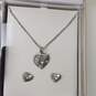 Beverly Hills Polo Club Silver Tone Watch, Necklace, & Earrings Set In Box image number 3