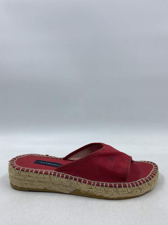 Authentic Burberry Red Slip-On W5.5 image number 1