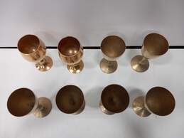 Bundle of 8 Brass Goblets alternative image
