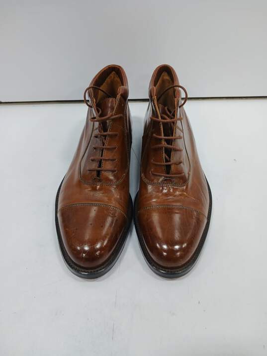 Johnston & Murphy Men's Brown Leather Dress Shoes Size 9M image number 1