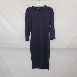 Lulus Dark Blue Bodycon Knit Dress WM Size L NWT