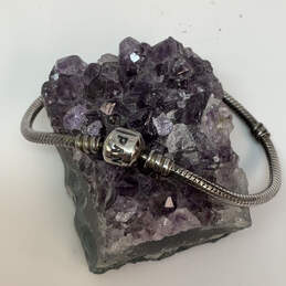 Designer Pandora 925 ALE Sterling Silver Barrel Clasp Snake Chain Bracelet