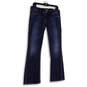 Womens Blue Denim Medium Wash Stretch Pockets Bootcut Jeans Size 30/33 image number 1