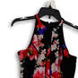 Womens Multicolor Floral Sleeveless Back Zip Fit & Flare Dress Size 2 image number 3