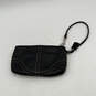 Womens Black Leather Bag Charm Inner Divider Buckle Flap Wristlet Wallet image number 2