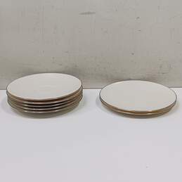 Vintage Set of 5 Lenox Olympia PL Saucers & 2 Bread and Butter Plates
