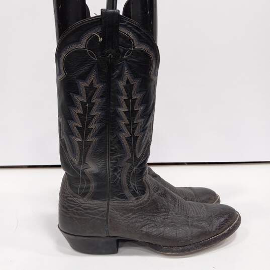 Men's Sanders Leather Cowboy Boots Sz 10.5D image number 1