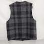 VTG Filson's Mackinaw MN's 100% Virgin Wool Black & Gray Plaid Vest Size 44 image number 2