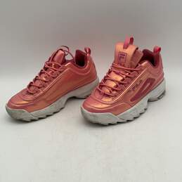Fila Womens Disruptor 2 Pink Shine Lace-Up Low Top Sneakers Shoes Size 9